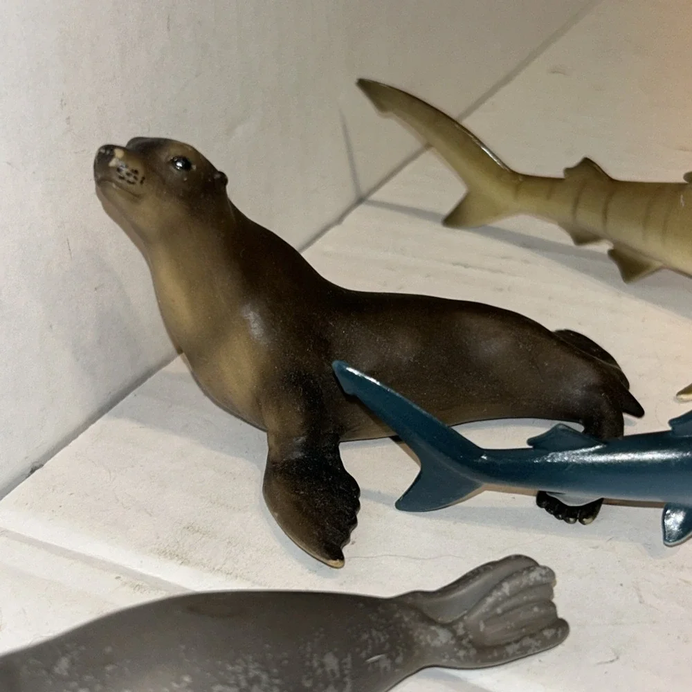 Schleich Sea Life Marine Plastic Animals‎ Seal, Sea Lion, Sharks Toys B3
